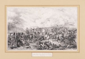 Lotto composto da sette fogli a soggetto napoleonico, XIX secolo  - Asta Asta a Tempo - Antiquariato - Associazione Nazionale - Case d'Asta italiane