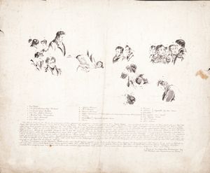 Lotto composto da sette fogli a soggetto napoleonico, XIX secolo  - Asta Asta a Tempo - Antiquariato - Associazione Nazionale - Case d'Asta italiane