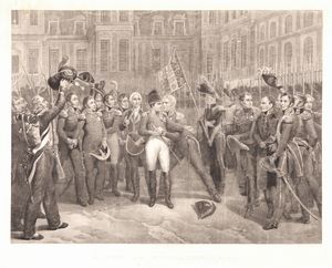 Lotto composto da sette fogli a soggetto napoleonico, XIX secolo  - Asta Asta a Tempo - Antiquariato - Associazione Nazionale - Case d'Asta italiane