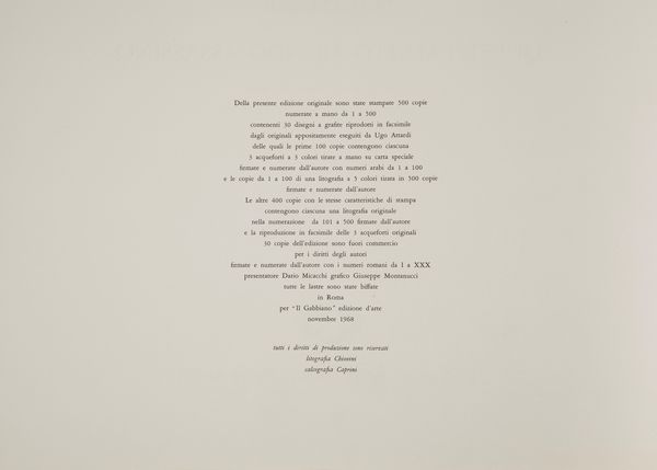 Ugo Attardi : Questo matto mondo assassino (Esemplare XII/XXX dell'edizione fuori commercio contenente 4 opere autografe del maestro Ugo Attardi)  - Asta Asta a Tempo - Libri d'Arte e da Collezione - Associazione Nazionale - Case d'Asta italiane