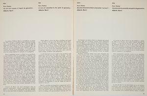 Pierre Restany. Alberto Burri. Con dedica autografa dell'artista.  - Asta Asta a Tempo - Libri d'Arte e da Collezione - Associazione Nazionale - Case d'Asta italiane