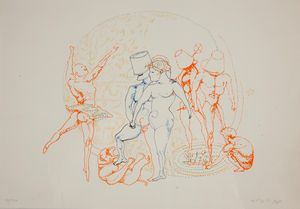 Ugo Attardi : Questo matto mondo assassino (Esemplare XII/XXX dell'edizione fuori commercio contenente 4 opere autografe del maestro Ugo Attardi)  - Asta Asta a Tempo - Libri d'Arte e da Collezione - Associazione Nazionale - Case d'Asta italiane