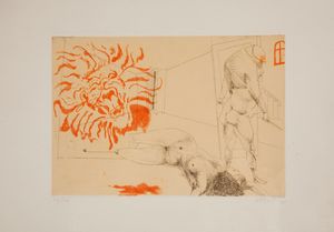 Ugo Attardi : Questo matto mondo assassino (Esemplare XII/XXX dell'edizione fuori commercio contenente 4 opere autografe del maestro Ugo Attardi)  - Asta Asta a Tempo - Libri d'Arte e da Collezione - Associazione Nazionale - Case d'Asta italiane