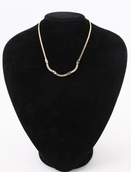 Girocollo in oro e zirconi  - Asta Asta a Tempo - Gioielli e Preziosi - Associazione Nazionale - Case d'Asta italiane