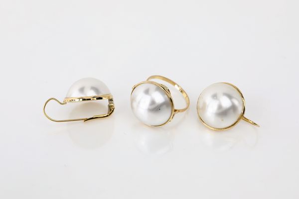 Parure con perle mabè  - Asta Asta a Tempo - Gioielli e Preziosi - Associazione Nazionale - Case d'Asta italiane