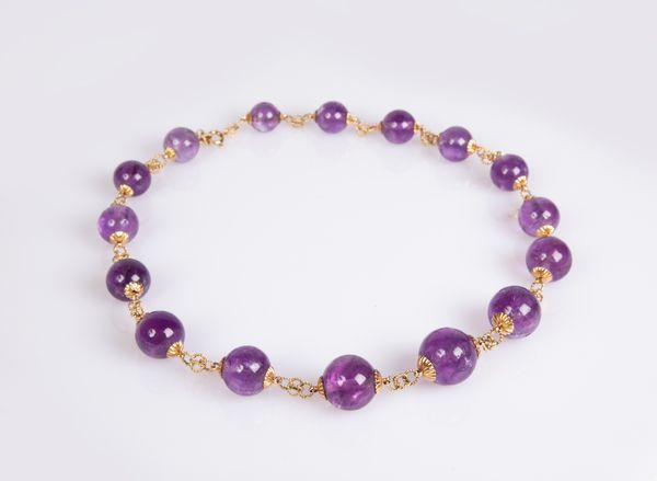 Collana in oro e ametiste  - Asta Asta a Tempo - Gioielli e Preziosi - Associazione Nazionale - Case d'Asta italiane