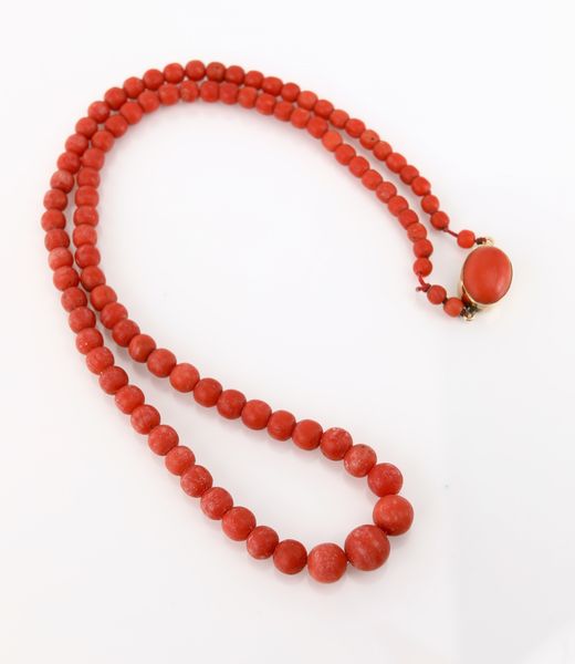 Collana in corallo e oro  - Asta Asta a Tempo - Gioielli e Preziosi - Associazione Nazionale - Case d'Asta italiane