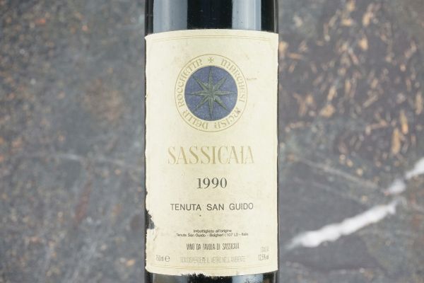 Sassicaia Tenuta San Guido 1990  - Asta Smart Wine 2.0 | Click & Drink - Associazione Nazionale - Case d'Asta italiane
