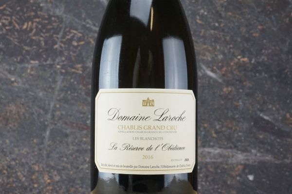 Chablis Les Blanchots Le Réserve de l’Obédience Domaine Laroche 2016  - Asta Smart Wine 2.0 | Click & Drink - Associazione Nazionale - Case d'Asta italiane