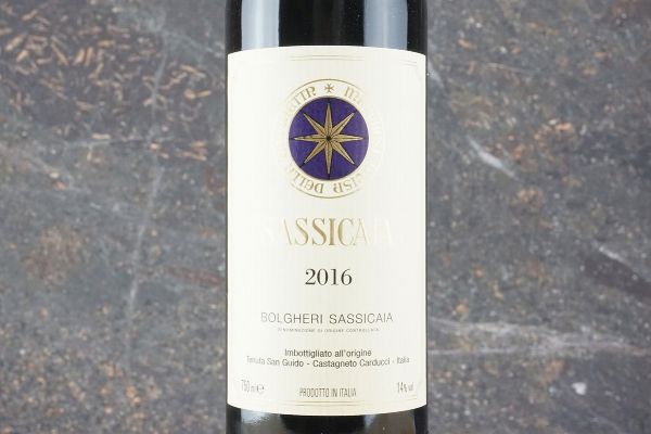 Sassicaia Tenuta San Guido 2016  - Asta Smart Wine 2.0 | Click & Drink - Associazione Nazionale - Case d'Asta italiane