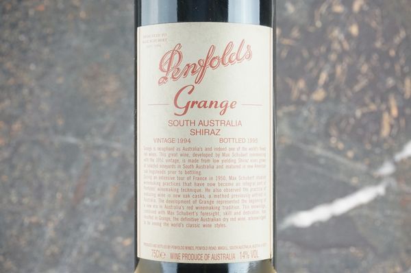 Grange Bin Penfolds 1994  - Asta Smart Wine 2.0 | Click & Drink - Associazione Nazionale - Case d'Asta italiane