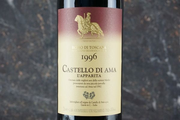 L’Apparita Castello di Ama 1996  - Asta Smart Wine 2.0 | Click & Drink - Associazione Nazionale - Case d'Asta italiane