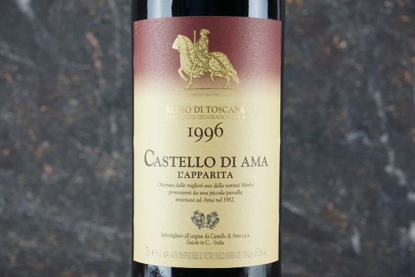 L&rsquo;Apparita Castello di Ama 1996  - Asta Smart Wine 2.0 | Click & Drink - Associazione Nazionale - Case d'Asta italiane