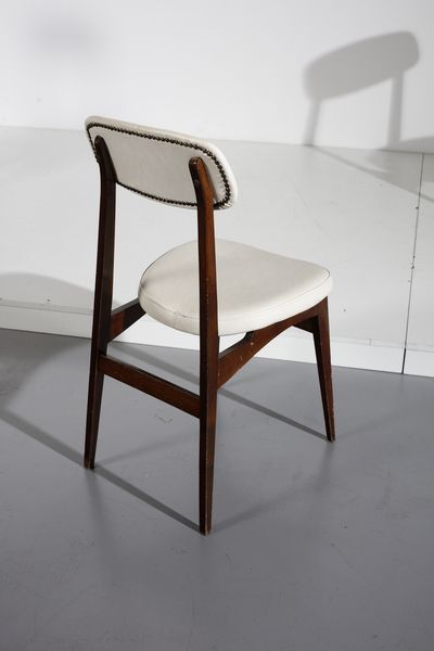 HALAS RAJMUND TEOFIL (1925 - 2008) : attribuito. Sei sedie per Paczkow  - Asta Asta 393 | DESIGN E ARTI DECORATIVE DEL NOVECENTO Online - Associazione Nazionale - Case d'Asta italiane