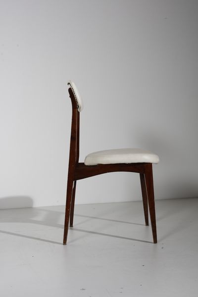 HALAS RAJMUND TEOFIL (1925 - 2008) : attribuito. Sei sedie per Paczkow  - Asta Asta 393 | DESIGN E ARTI DECORATIVE DEL NOVECENTO Online - Associazione Nazionale - Case d'Asta italiane