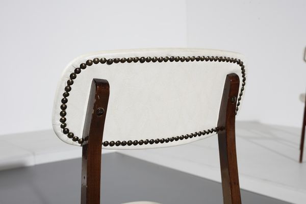 HALAS RAJMUND TEOFIL (1925 - 2008) : attribuito. Sei sedie per Paczkow  - Asta Asta 393 | DESIGN E ARTI DECORATIVE DEL NOVECENTO Online - Associazione Nazionale - Case d'Asta italiane