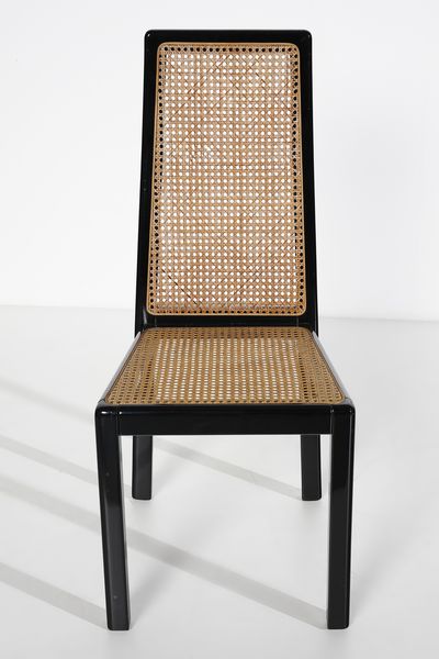 AGNOLI TITO (1931 - 2012) : Sei sedie 840 per La Montina  - Asta Asta 393 | DESIGN E ARTI DECORATIVE DEL NOVECENTO Online - Associazione Nazionale - Case d'Asta italiane