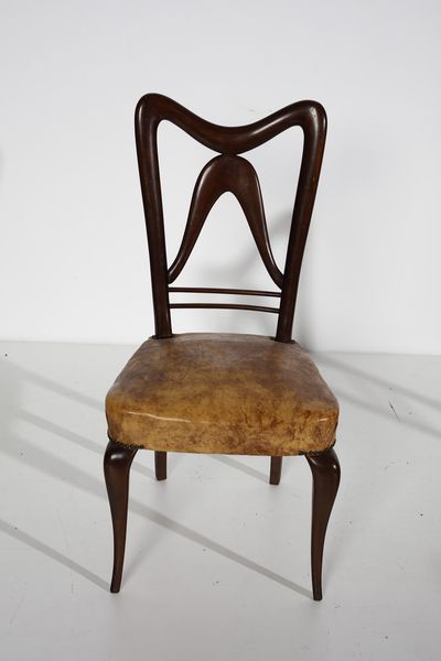 ULRICH GUGLIELMO (1904 - 1977) : attribuito. Sei sedie  - Asta Asta 393 | DESIGN E ARTI DECORATIVE DEL NOVECENTO Online - Associazione Nazionale - Case d'Asta italiane