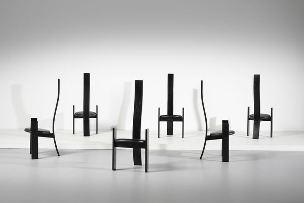 MAGISTRETTI VICO (1920 - 2006) : Sei sedie Golem per Poggi  - Asta Asta 393 | DESIGN E ARTI DECORATIVE DEL NOVECENTO Online - Associazione Nazionale - Case d'Asta italiane