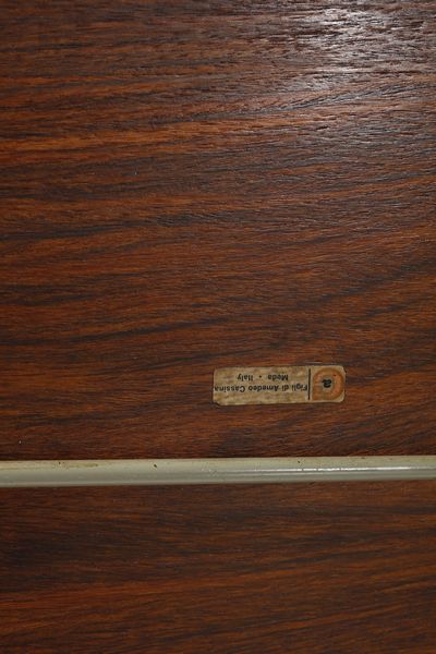 PARISI ICO (1916 - 1996) : Tavolo tondo reclinabile per Figli di Amedeo Cassina  - Asta Asta 393 | DESIGN E ARTI DECORATIVE DEL NOVECENTO Online - Associazione Nazionale - Case d'Asta italiane