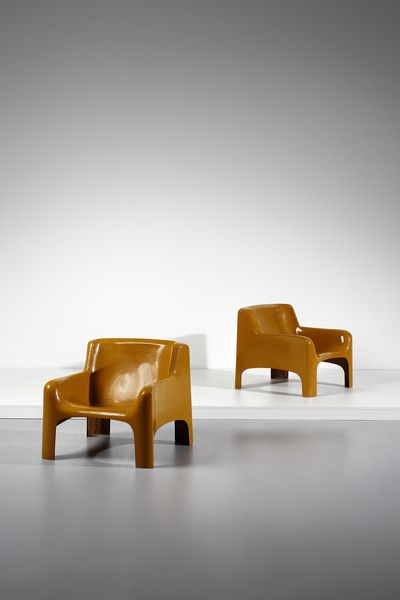 BARTOLI CARLO (n. 1931) : Coppia di poltrone Gaia per Arflex  - Asta Asta 393 | DESIGN E ARTI DECORATIVE DEL NOVECENTO Online - Associazione Nazionale - Case d'Asta italiane