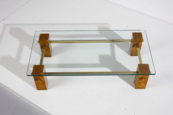 RIZZO WILLY (1928 - 2013) : attribuito. Tavolino da salotto  - Asta Asta 393 | DESIGN E ARTI DECORATIVE DEL NOVECENTO Online - Associazione Nazionale - Case d'Asta italiane