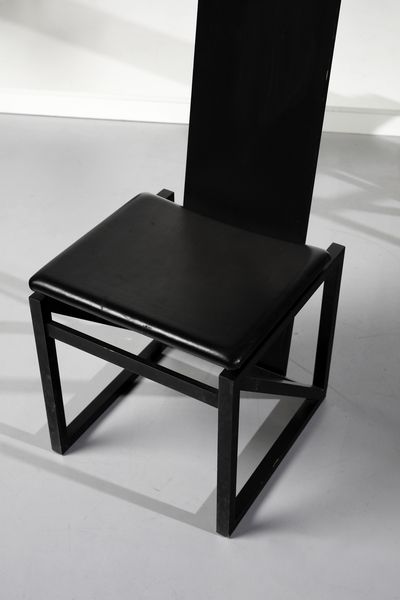 KUROKAWA KISHO (1934 - 2007) : Quattro sedie Edo per PPM Corporation  - Asta Asta 393 | DESIGN E ARTI DECORATIVE DEL NOVECENTO Online - Associazione Nazionale - Case d'Asta italiane