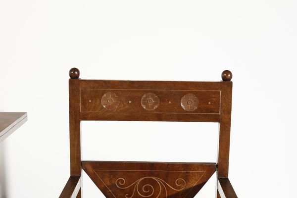 GRASSI VITTORIO (1878 - 1958) : attribuito. Scrivania con sedia  - Asta Asta 393 | DESIGN E ARTI DECORATIVE DEL NOVECENTO Online - Associazione Nazionale - Case d'Asta italiane