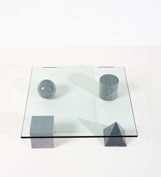 VIGNELLI MASSIMO (n. 1931) : Tavolino da salotto Metaphora per Castigliani  - Asta Asta 393 | DESIGN E ARTI DECORATIVE DEL NOVECENTO Online - Associazione Nazionale - Case d'Asta italiane