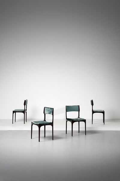 GIBELLI GIUSEPPE : Quattro sedie Elisabetta per Sormani  - Asta Asta 393 | DESIGN E ARTI DECORATIVE DEL NOVECENTO Online - Associazione Nazionale - Case d'Asta italiane