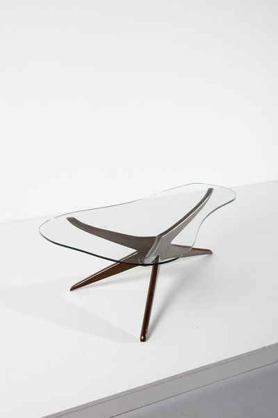 KAGAN VLADIMIR  (1927 - 2016) : attribuito. Tavolino da salotto  - Asta Asta 393 | DESIGN E ARTI DECORATIVE DEL NOVECENTO Online - Associazione Nazionale - Case d'Asta italiane