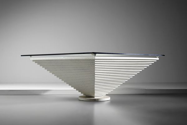 MANIFATTURA ITALIANA : Grande tavolo  - Asta Asta 393 | DESIGN E ARTI DECORATIVE DEL NOVECENTO Online - Associazione Nazionale - Case d'Asta italiane