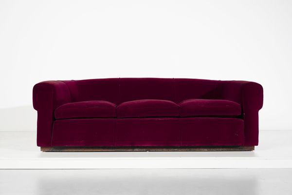 ULRICH GUGLIELMO (1904 - 1977) : attribuito. Divano  - Asta Asta 393 | DESIGN E ARTI DECORATIVE DEL NOVECENTO Online - Associazione Nazionale - Case d'Asta italiane