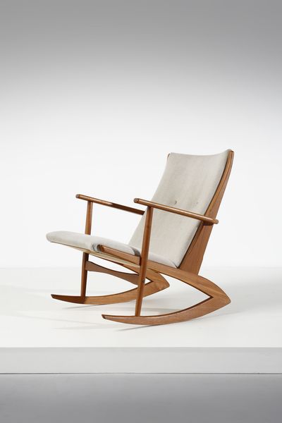 JENSEN GEORG : Rocking chair  - Asta Asta 393 | DESIGN E ARTI DECORATIVE DEL NOVECENTO Online - Associazione Nazionale - Case d'Asta italiane