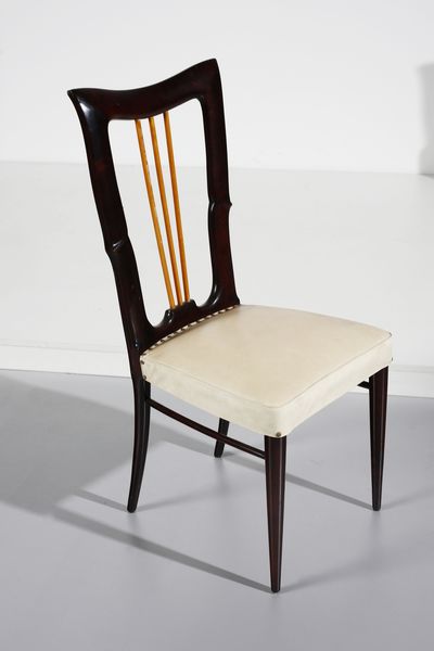MANIFATTURA ITALIANA : Sei sedie  - Asta Asta 393 | DESIGN E ARTI DECORATIVE DEL NOVECENTO Online - Associazione Nazionale - Case d'Asta italiane