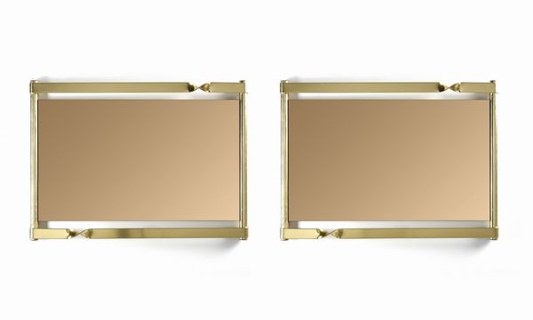 MANIFATTURA ITALIANA : Coppia di specchi  - Asta Asta 393 | DESIGN E ARTI DECORATIVE DEL NOVECENTO Online - Associazione Nazionale - Case d'Asta italiane