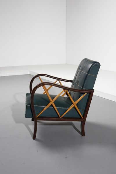 BUFFA PAOLO (1903 - 1970) : nello stile di . Coppia di poltrone  - Asta Asta 393 | DESIGN E ARTI DECORATIVE DEL NOVECENTO Online - Associazione Nazionale - Case d'Asta italiane