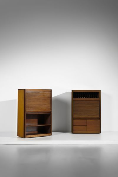 MANGIAROTTI ANGELO (1921 - 2012) : Coppia di credenze 4D  per Molteni  - Asta Asta 393 | DESIGN E ARTI DECORATIVE DEL NOVECENTO Online - Associazione Nazionale - Case d'Asta italiane