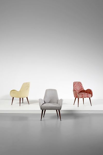 MANIFATTURA ITALIANA : Tre poltrone  - Asta Asta 393 | DESIGN E ARTI DECORATIVE DEL NOVECENTO Online - Associazione Nazionale - Case d'Asta italiane