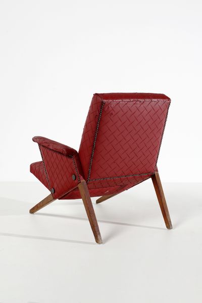 ALBINI FRANCO (1905 - 1977) : nello stile di. Poltrona  - Asta Asta 393 | DESIGN E ARTI DECORATIVE DEL NOVECENTO Online - Associazione Nazionale - Case d'Asta italiane