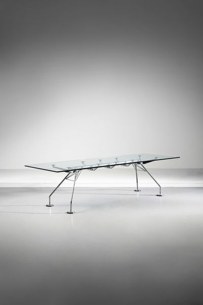 NORMAN FOSTER  (n. 1935) : Tavolo Nomos per Tecno  - Asta Asta 393 | DESIGN E ARTI DECORATIVE DEL NOVECENTO Online - Associazione Nazionale - Case d'Asta italiane