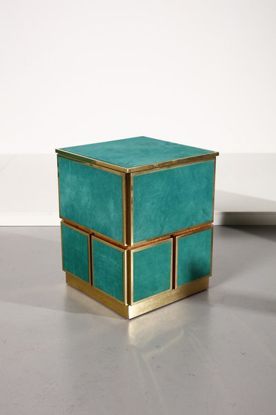 MENEGHETTI RENATO (n. 1947) : Tavolo da gioco Cubo con quattro sedie per DDD Design  - Asta Asta 393 | DESIGN E ARTI DECORATIVE DEL NOVECENTO Online - Associazione Nazionale - Case d'Asta italiane