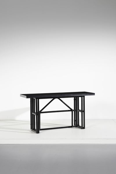 PIERO PALANGE & WERTHER TOFFOLONI : Tavolo consolle apribile per Gervasoni  - Asta Asta 393 | DESIGN E ARTI DECORATIVE DEL NOVECENTO Online - Associazione Nazionale - Case d'Asta italiane