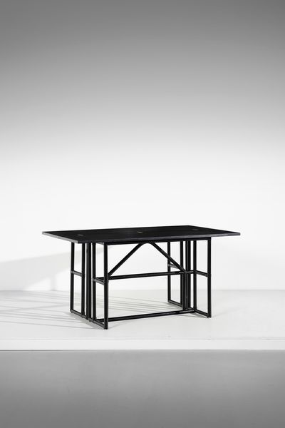 PIERO PALANGE & WERTHER TOFFOLONI : Tavolo consolle apribile per Gervasoni  - Asta Asta 393 | DESIGN E ARTI DECORATIVE DEL NOVECENTO Online - Associazione Nazionale - Case d'Asta italiane