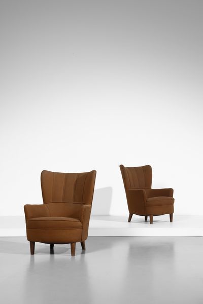 PONTI GIO (1891 - 1979) : Coppia di poltrone  - Asta Asta 393 | DESIGN E ARTI DECORATIVE DEL NOVECENTO Online - Associazione Nazionale - Case d'Asta italiane