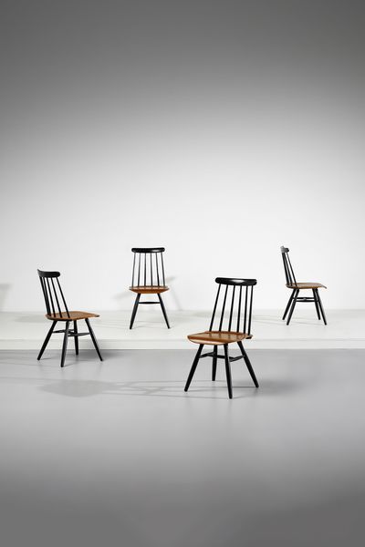 TAPIOVAARA ILMARI (1914 - 1999) : Quattro sedie Fanett per Asko Helsinki  - Asta Asta 393 | DESIGN E ARTI DECORATIVE DEL NOVECENTO Online - Associazione Nazionale - Case d'Asta italiane