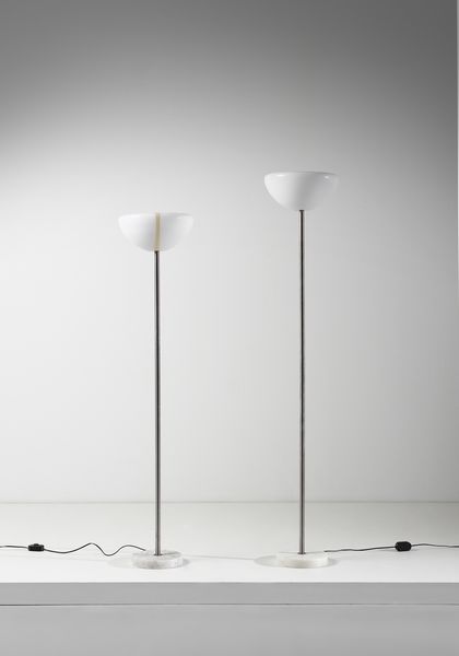 CASTIGLIONI ACHILLE (1918 - 2002) : Coppia di lampade da terra Papavero per Flos  - Asta Asta 393 | DESIGN E ARTI DECORATIVE DEL NOVECENTO Online - Associazione Nazionale - Case d'Asta italiane