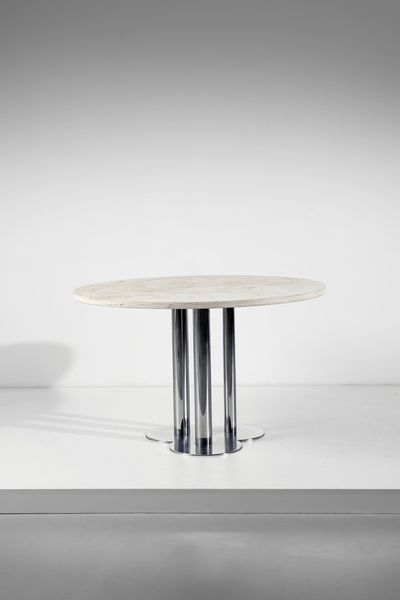 ASTI SERGIO (n. 1926) : Tavolo Trifoglio per Poltronova  - Asta Asta 393 | DESIGN E ARTI DECORATIVE DEL NOVECENTO Online - Associazione Nazionale - Case d'Asta italiane