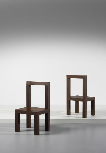 GIORGIO ARMANI (n. 1934) : Coppia di sedie  - Asta Asta 393 | DESIGN E ARTI DECORATIVE DEL NOVECENTO Online - Associazione Nazionale - Case d'Asta italiane