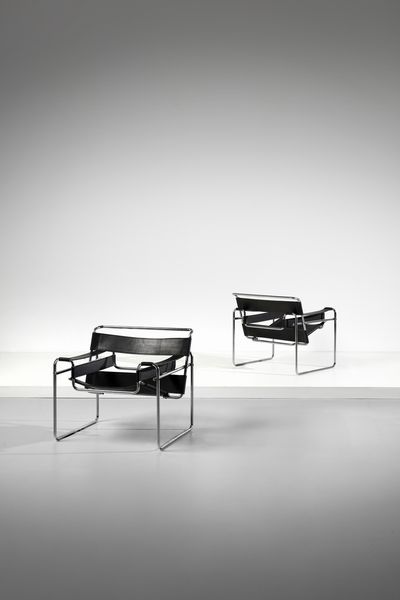 BREUER MARCEL LAJOS (1902 - 1981) : Coppia di poltrone  - Asta Asta 393 | DESIGN E ARTI DECORATIVE DEL NOVECENTO Online - Associazione Nazionale - Case d'Asta italiane